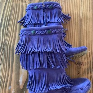 Purple Minnetonka Moccasins